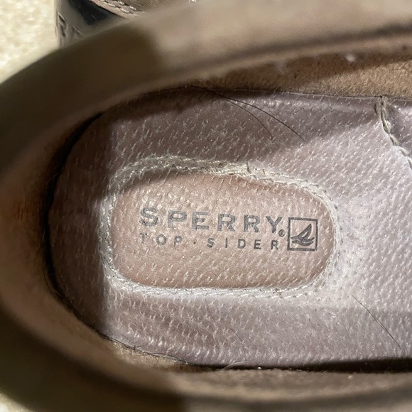 SperryTopsiders-NEWw/o tag-W9-grey-leopard skin-ADORABLE-smoke/pet free home - Picture 5 of 8
